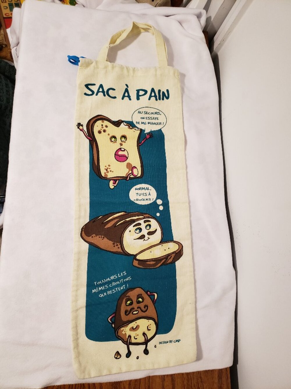french "sac a pain" bread bag